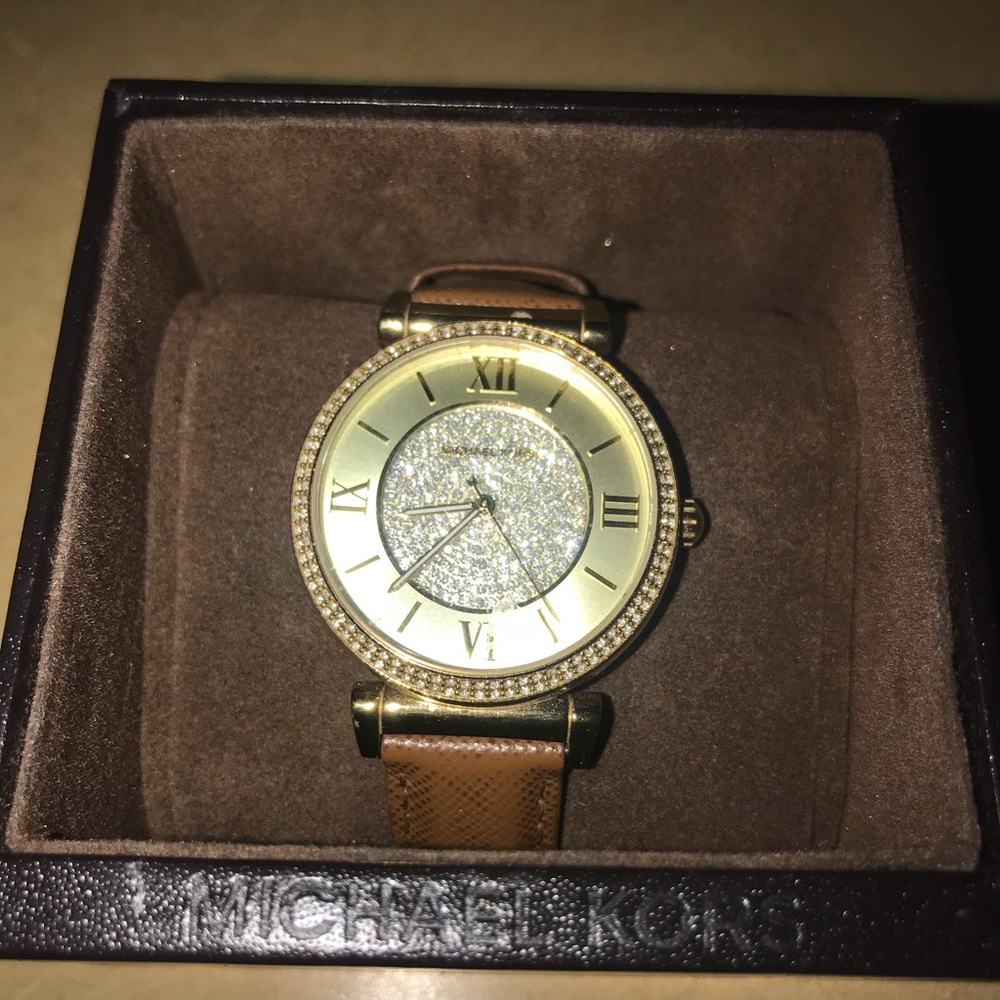 Authentic Micheal Kors Gold Tone watch